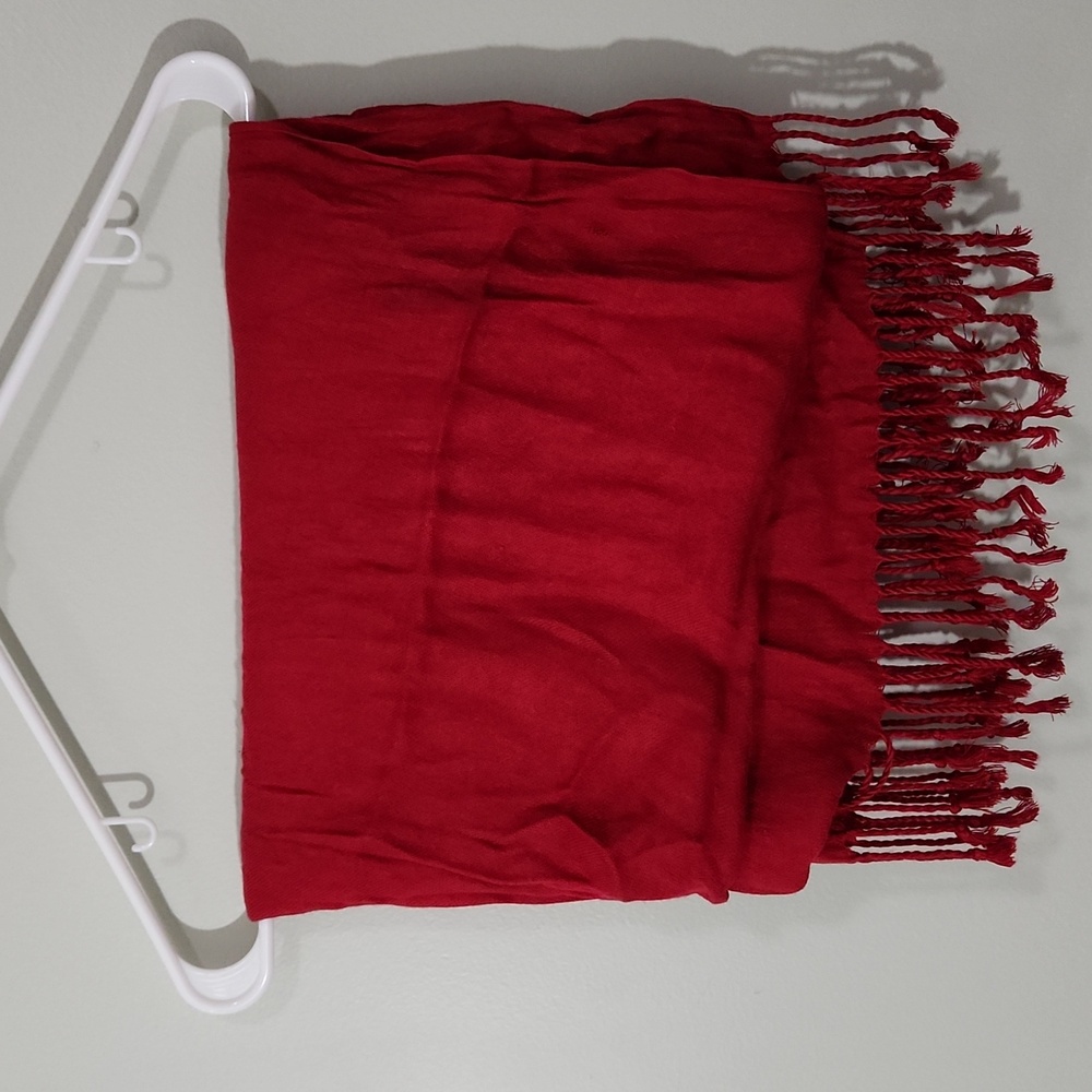 Vibrant Red Scarf